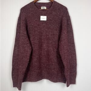 American Eagle Men's Crewneck XL Sweater Burgundy Maroon Knit